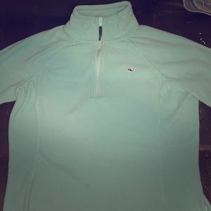 Teal vineyard vines fleece